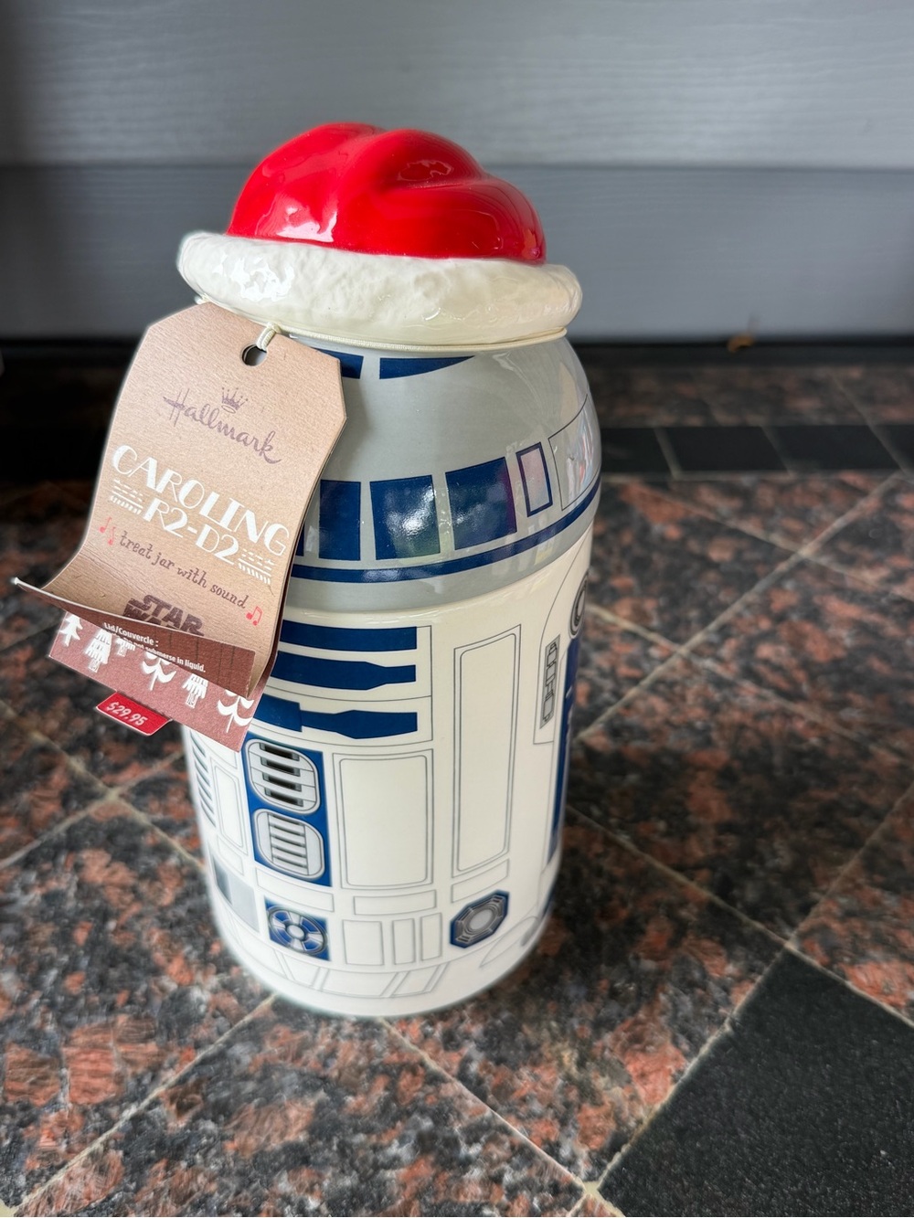 Hallmark R2-D2 Ceramic Treat Jar in White, Blue and Red